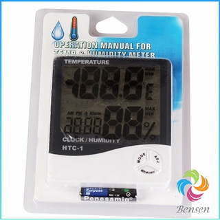 Bensen แบบดิจิตอล  LCD แบบดิจิตอล เครื่องวัดอุณหภูมิและความชื้น Digital Temperature Meter