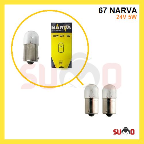 หลอดไฟ Narva 67 R5W 24V 5W [ 1 ชิ้น ]