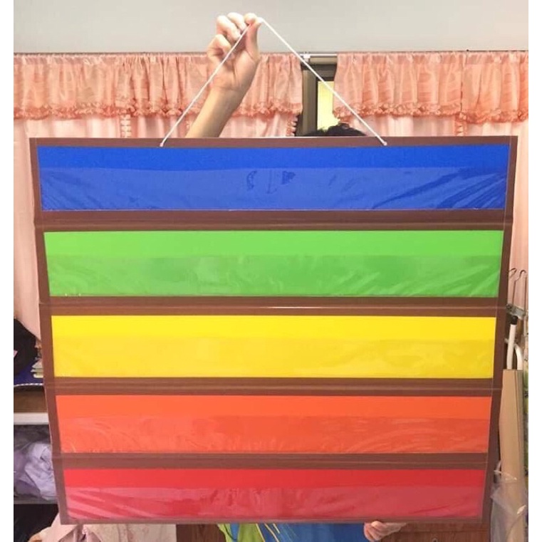 ใส่บัตรคำกระเป๋าผนังแขวนได้พับเก็บได้สื่อการสอนขนาด65x81cmพร้อมส่ง