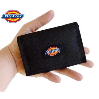 กระเป๋าสตางค์ Dickies Simple Mens and Womens Nylon Fabric Crop 3 Fold Wallet