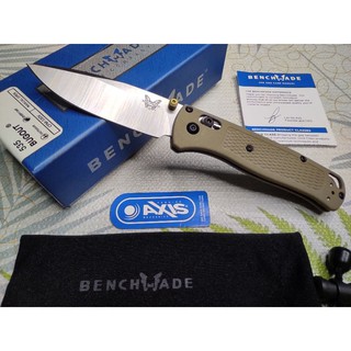 มีดพับ Benchmade รุ่น 535 Bugout Family ใบเงิน ด้ามสีทะเลทราย (พิเศษ) ใบ S30V(58-60 HRC) ด้ามพลาสติก สวยคม มาพร้อมถุงผ้า