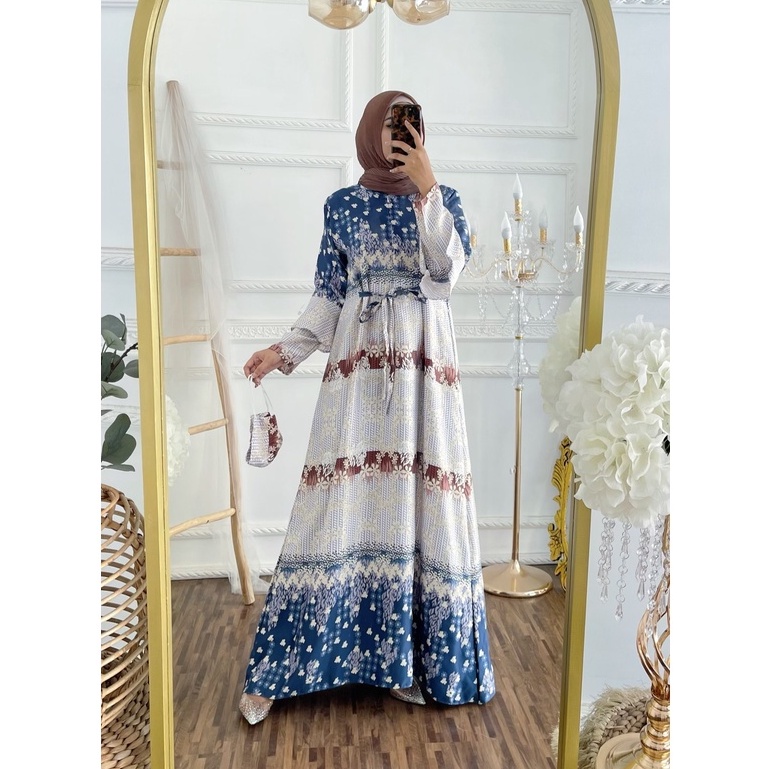 Jamila LUXURY DRESS PREMIUM DRESS LUXURY DRESS LUXURY DRESS JUMBO XL 105 ชุดเดรส ผ้าไหม หรูหรา