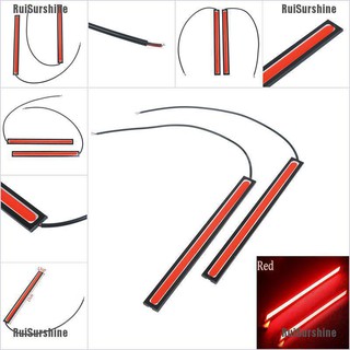 Ruisurshine โคมไฟตัดหมอก 12v led drl กันน้ําสีแดงสําหรับรถยนต์ 2