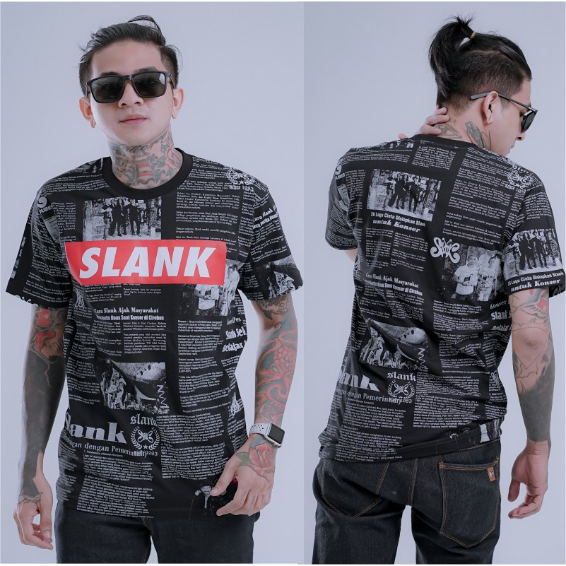 Freedom - เสื้อหนังสือพิมพ์พิมพ์ลาย slanck