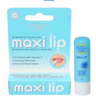 Pharmapure MaxiLip Lip Treatment 3 กรัม บำรุงริมฝีปาก แก้ ริมฝีปากแห้ง แตก แสบ ปากเป็นขุย