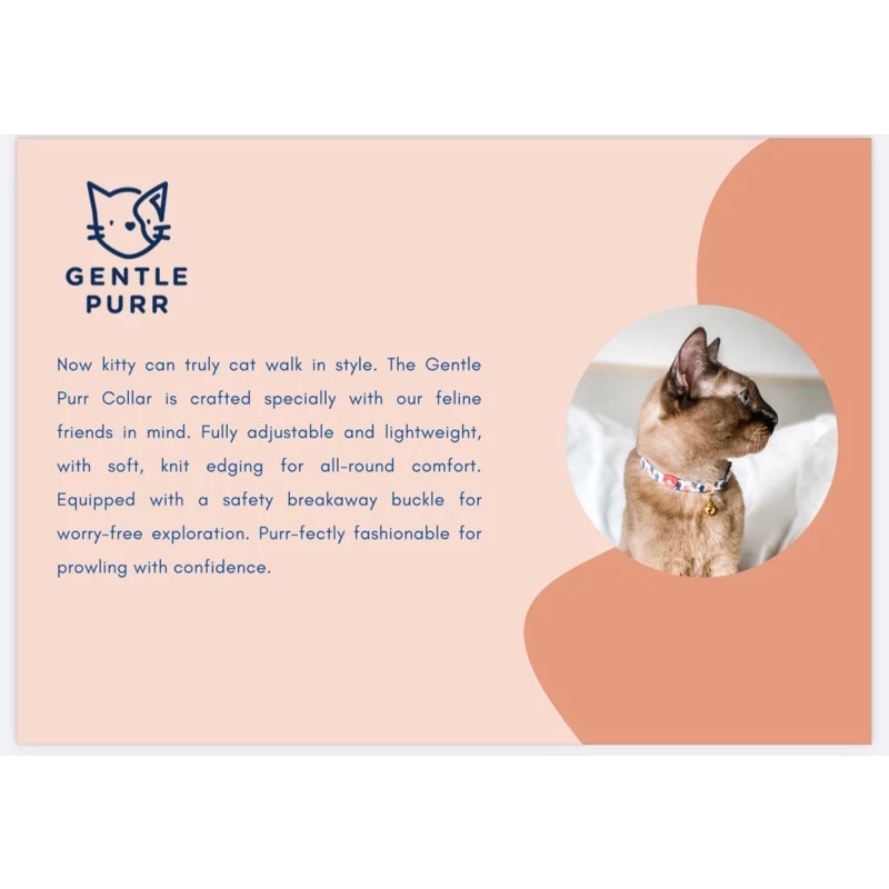 GENTLEPURR Cat Collar ปลอกคอแมว สินค้านำเข้าจากสิงคโปร์ thumbnail 7