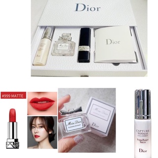 พร้อมส่ง !! เซ็ตของขวัญพรีเมียม DIOR 3 ชิ้น น้ำหอม / ลิปสติก / เซรั่ม พร้อมกล่องและการ์ด