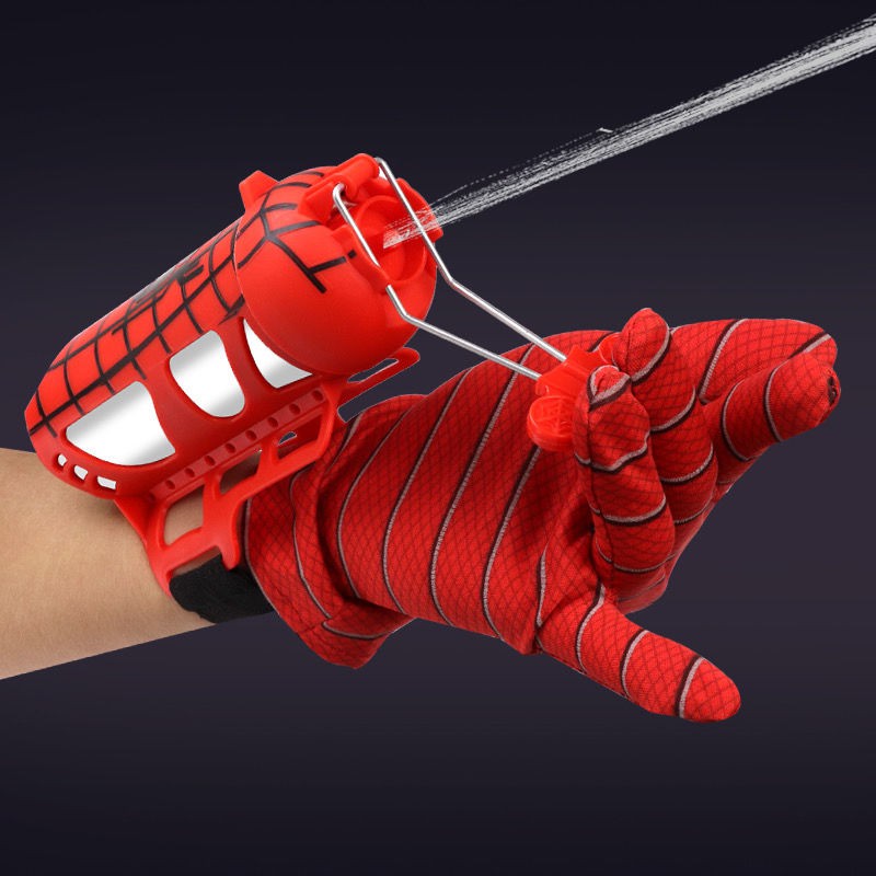 【จัดส่งฟรี】Spiderman Launcher Black Technology Spinning Toy Spray ...