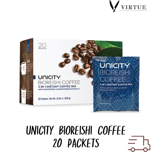 Bio Reishi Coffee กาแฟไบโอริชี่ ยูนิซิตี้ Unicity แท้💯% New Pack 20 ซอง
