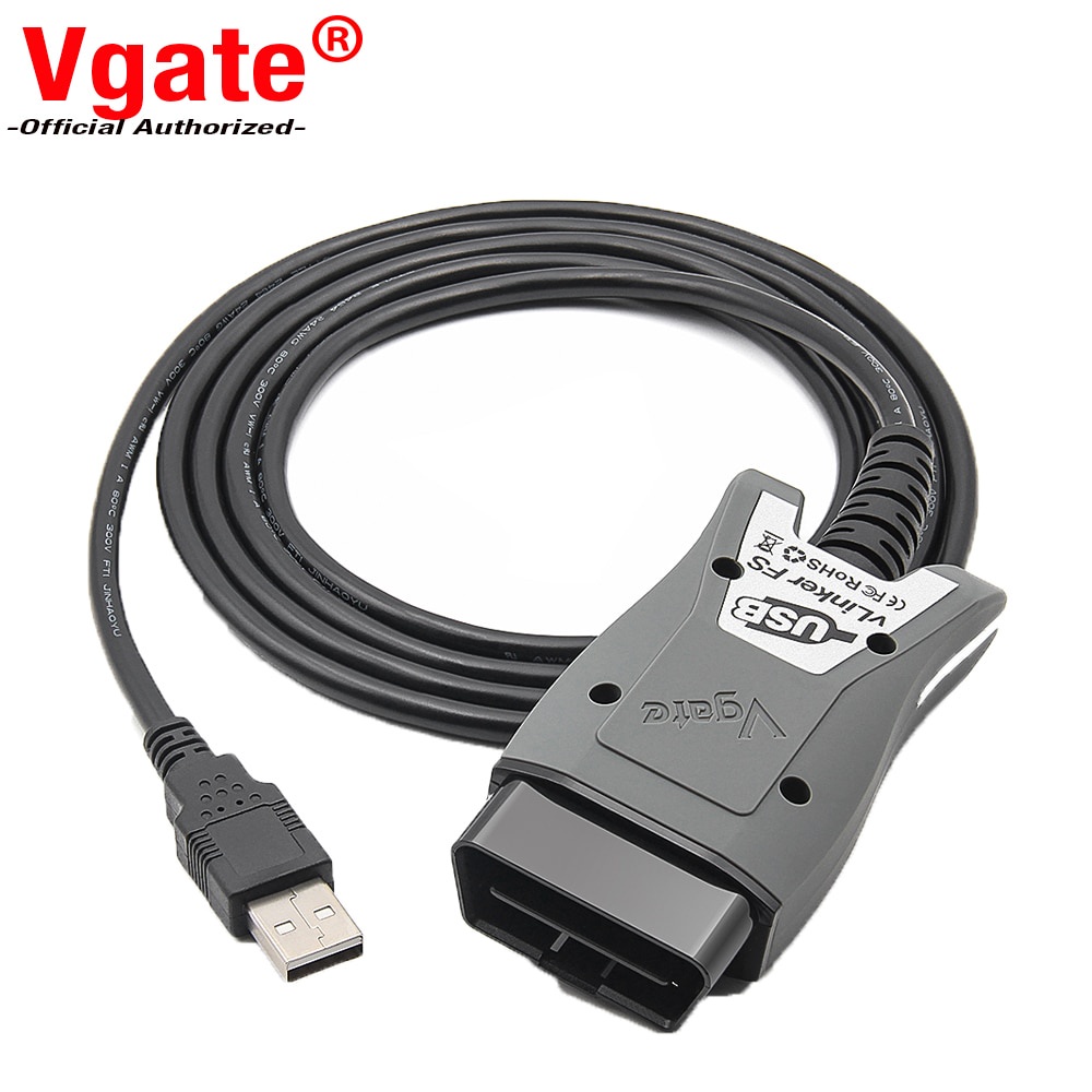 Vgate Vlinker FS ELM327 USB OBD2 เครื่องมือวินิจฉัยรถยนต์สําหรับ Ford FORScan OBD2 เครื่องสแกนเนอร์ร