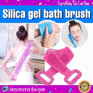 Namita Silica gel bath brush แผ่นซิลิโคนขัดหลัง แปรงขัดหลัง ขัดผิว ซิลิโคน ทำความสะอาดร่างกาย สุ่มสี