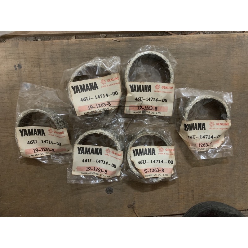 Yamaha y80 y88/rxz/rxs/v100 ท่อไอเสีย ปะเก็นกลาง/ปะเก็นศูนย์ ezos