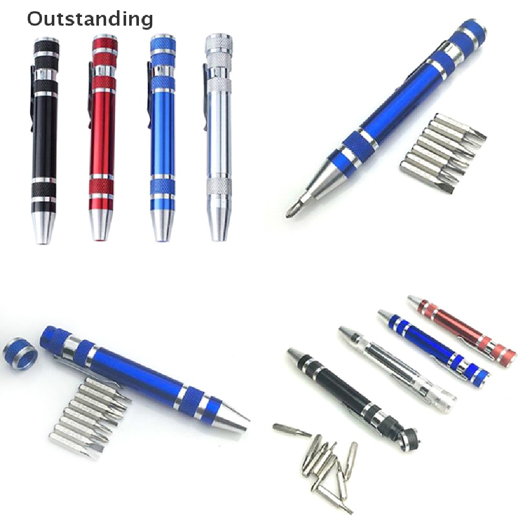 ชุดเครื่องมือมือซ่อมปากกาไขควงความแม่นยําแบบพ็อกเก็ต 8 ใน 1 ที่โดดเด่น - รูปที่ 4