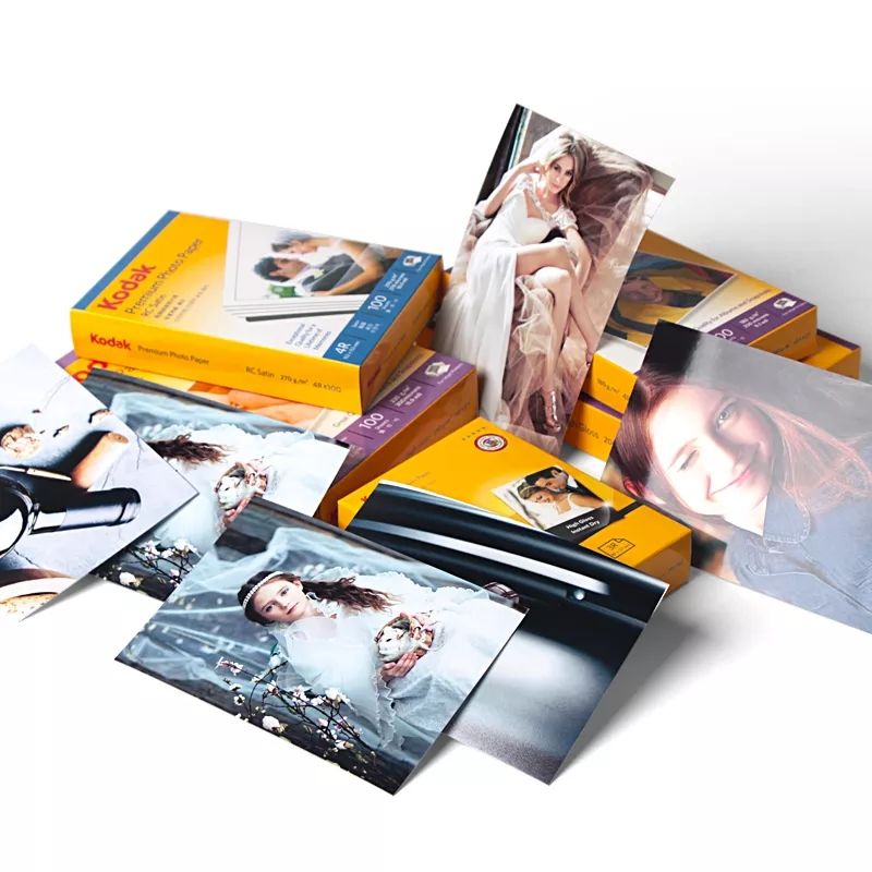 กระดาษโฟโต้โกดัก Kodak แท้ / ผิวด้านมุก 4x6 นิ้ว / 270 แกรม 100 แผ่นKodak paper RC Satin 270g/m2 #3
