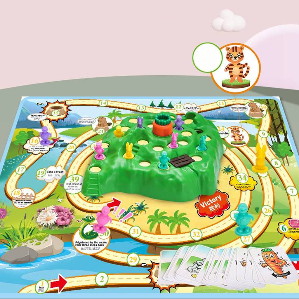 เกมเศรษฐีกระต่าย เสริมพัฒนาการเด็ก เกมส์กับดักกระต่าย ของเล่นเสริมทักษะ ของเล่นกับเพื่อน/ในครอบครัว