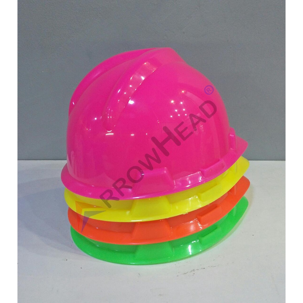 SAFETY HELMET PROJECT HELMET SNI HELMET ARROW NEON STABILO HELMET - สีส้ม