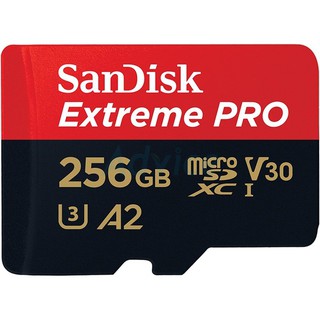 Sandisk Extreme Pro microSDXC 256gb ของแท้ประกัน Lifetime Synnexความเร็วสูงสุด อ่าน 170MB/s เขียน 90MB/s