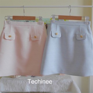 techinee กระโปรงเอวสูงน่ารักมากๆsize M ผ้าระยิบระยับ