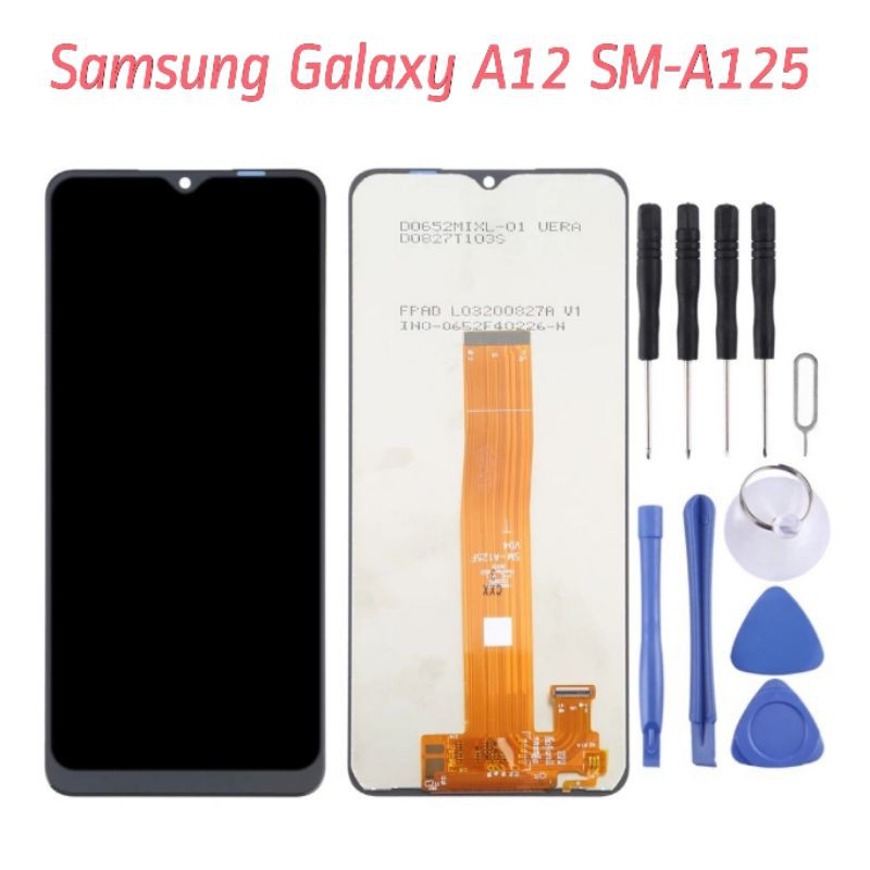 สำหรับ Samsung Galaxy A12 SM-A125หน้าจอ LCD และ Digitizer Full Assemblyฟรีชุดไขควง+กาวติดจอ
