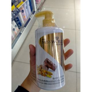 Mistine Miss World Beauty Herb Body Lotion 400 ml มิสทีน มิสเวิลด์ บิวตี้ เฮิร์บ ขนาด400มล