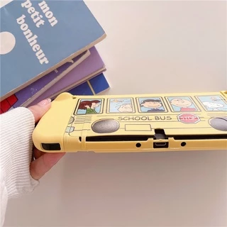 Nintendo Switch OLED เคสธีมแอนิเมชั่น "SCHOOL BUS" 【STOP】เคส TPU นิ่ม ป้องกันจอยเกมคอนโซล