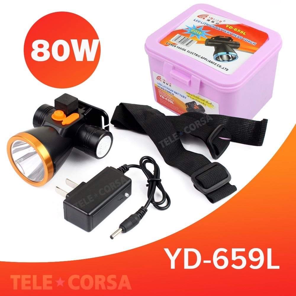 ไฟคาดหัว YD-659L(80w)แสงขาว รุ่น Head-light-80w-YD-659L-25aug-sd