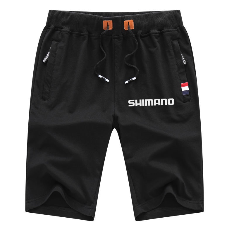 SHIMANO 2023 ฤดูใบไม้ผลิใหม่ฤดูร้อน ชิมาโน่ ตกปลากางเกงผู้ชายกีฬากางเกงขาสั้นหลวมบางวิ่งกางเกงลําลอง