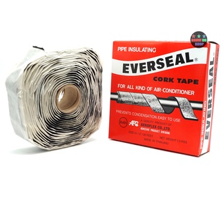 เทปกาวขี้หมา EVERSEAL กันน้ำ ไอเย็น ฉนวนที่มีส่วนผสมของไม้ก๊อก งานรถยนต์ เครื่องปรับอากาศ มีความหนา 3 mm. กว้าง 50 mm.