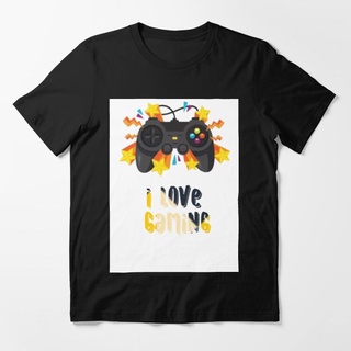 เสื้อยืดอินเทรนด์ผู้ชายอินเทรนด์ผู้หญิงเสื้อยืด พิมพ์ลาย I am a gamer แบบกําหนดเองS-3XL