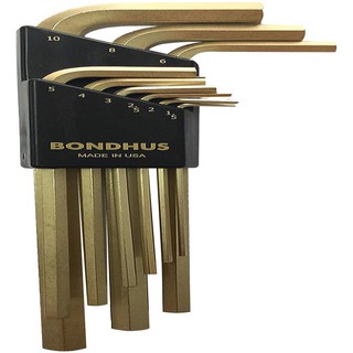 หกเหลี่ยม BONDHUS #39199 8 ชิ้น/ชุด MM. 8 EA./SET BONDHUS HEX KEY