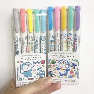 Mildliner ปากกาเน้นข้อความถนอมสายตา ครบรอบ 50ปี Doraemon