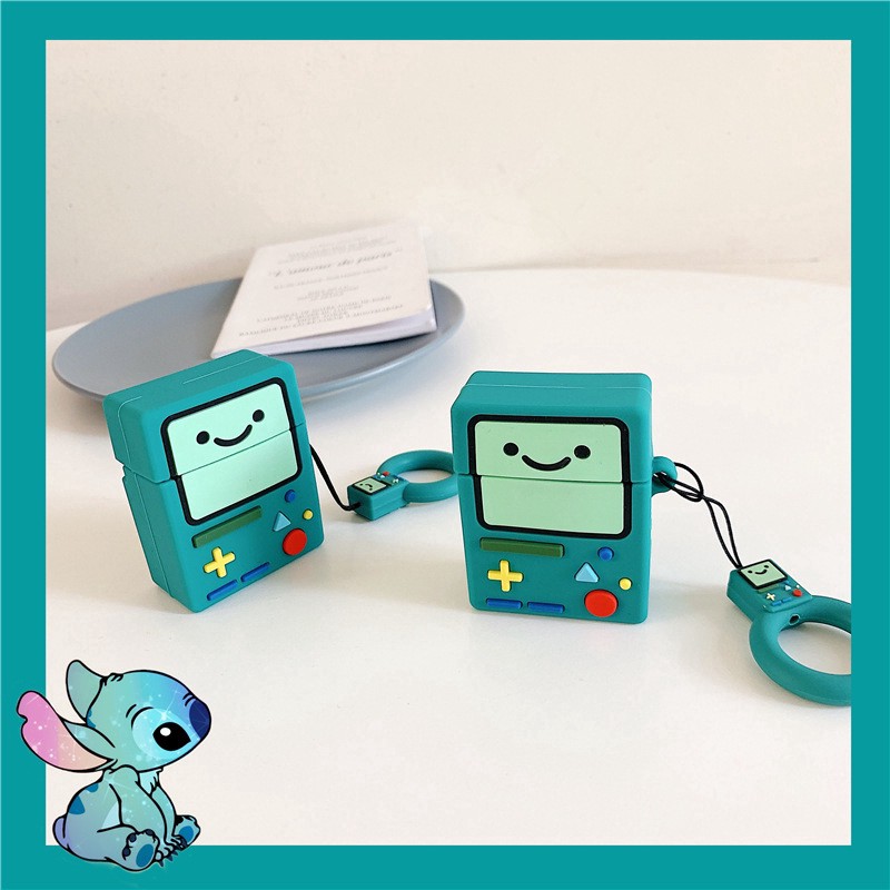 เคสซิลิโคนนิ่ม ลายการ์ตูน BMO น่ารัก สําหรับ AirPods 1 2 3 pro 2 Game Adventure Time with Finn and Jake