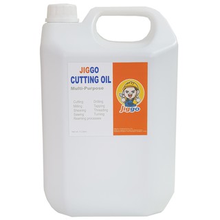 น้ำมันหล่อเย็น Jiggo Cutting Oil (5 Liters)  งานตัด กลึง เจาะ เจีย กัด ต๊าปเกลียว โลหะทั่วไป ชนิดผสมน้ำ จะเปลี่ยนเป็นน้ำ