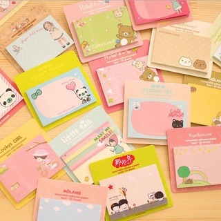 สติ๊กเกอร์ Memo Pad ลายการ์ตูนน่ารักสําหรับติดตกแต่งสํานักงาน