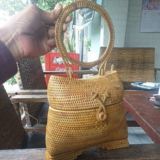 กระเป๋า Tote กระเป๋า Rattan