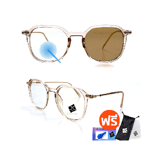 แว่นตาSuperBlueBlock+Autoเปลี่ยนสีแว่นตาแว่นตากรองแสง แว่นกรองแสง แว่นกรองแสงสีฟ้า แว่นกรองแสงออโต้ รุ่นBA8916