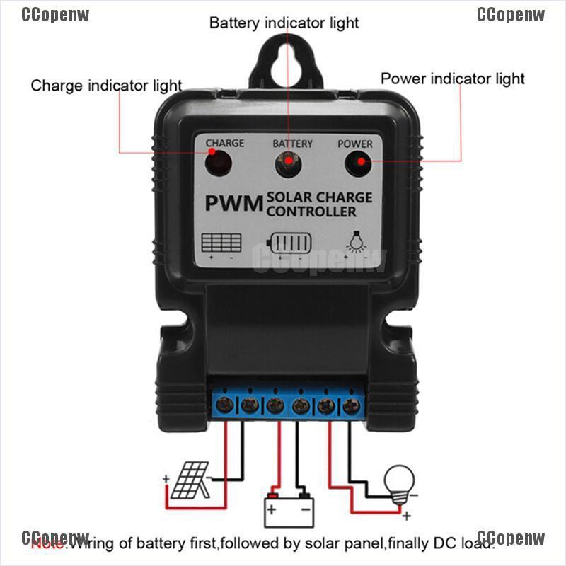 (yopc 1) 1 ชิ้น 6 v 12v 10a auto อุปกรณ์ควบคุมการเก็บประจุแบตเตอรี่พลังงานแสงอาทิตย์ pwm xsz