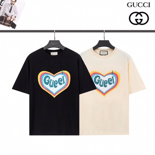 พร้อมส่ง เสื้อยืดแขนสั้น พิมพ์ลาย G สําหรับผู้ชาย และผู้หญิงS-5XL