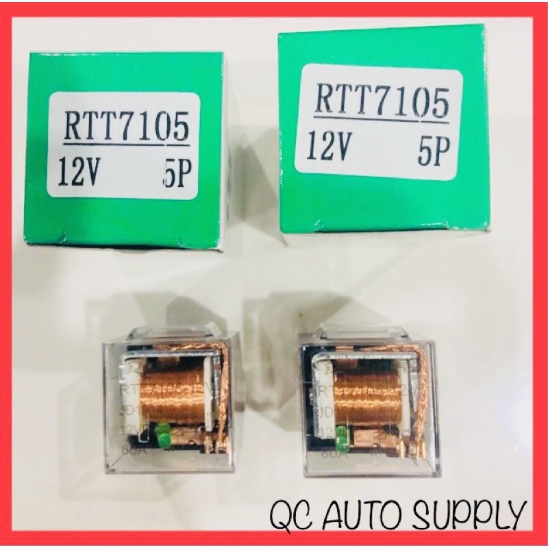 RTT-7105-12V 87A 80AMP RGL 5PIN RELAY สําหรับการใช้งาน: UNIVERSAL VEHICLE