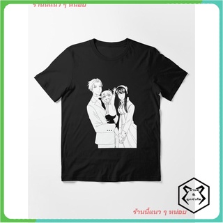 คอตต้อนคอกลม2022 SPY X FAMILY Anya And Loid Funny T-Shirt เสื้อยืดพิมพ์ลาย เสื้อยืดลายการ์ตูน คอกลม cotton ความนิยม Unis