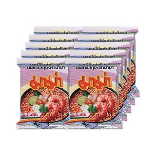 มาม่า บะหมี่กึ่งสําเร็จรูป รสต้มยำกุ้ง 55 กรัม x 10 ซอง Mama Instant Noodles Shrimp Tom Yum Flavour 55g x 10 Packs