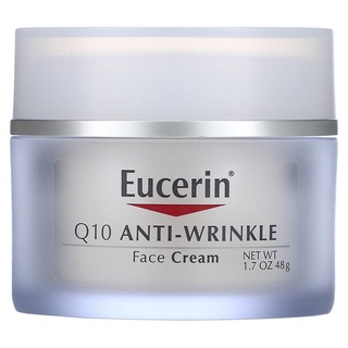 Eucerin,Q10 Anti-Wrinkle Face Cream, 1.7 oz (48 g)/Q10 Anti-Wrinkle + Pro-Retinol Night Cream,(48g)/Redness Relief