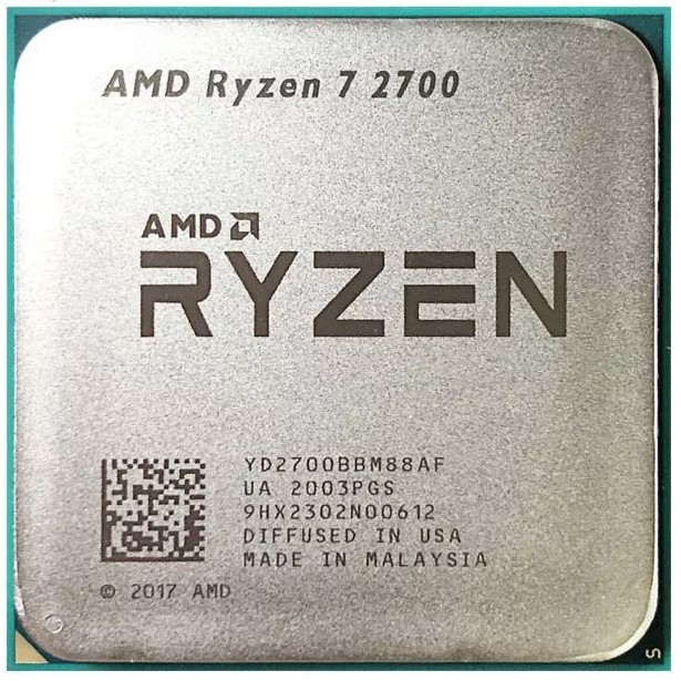 CPU AMD Ryzen 7 2700 8C/16T 3.2GHz (Boost 4.1GHz) R7 2700 socket AM4 (มือสอง)