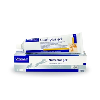 Virbac Nutri-plus Gel นูตริพลัส เจลเสริมสำหรับสุนัขและแมว ช่วยบำรุงร่างกาย เจริญอาหาร (ขนาด120กรัม)