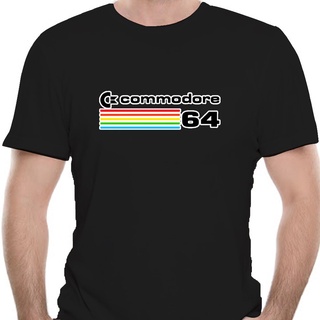 Commodore เสื้อยืด พิมพ์ลายกราฟฟิค Geek 64 คุณภาพสูง สไตล์เรโทร สําหรับคอมพิวเตอร์S-5XL