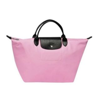 SALE!! ❤ รับประกันแท้ 💯% จากช็อป ❤ Made in France ❤ Longchamp Limited Sarah Morris ไซส์ M หูสั้น สี Pink