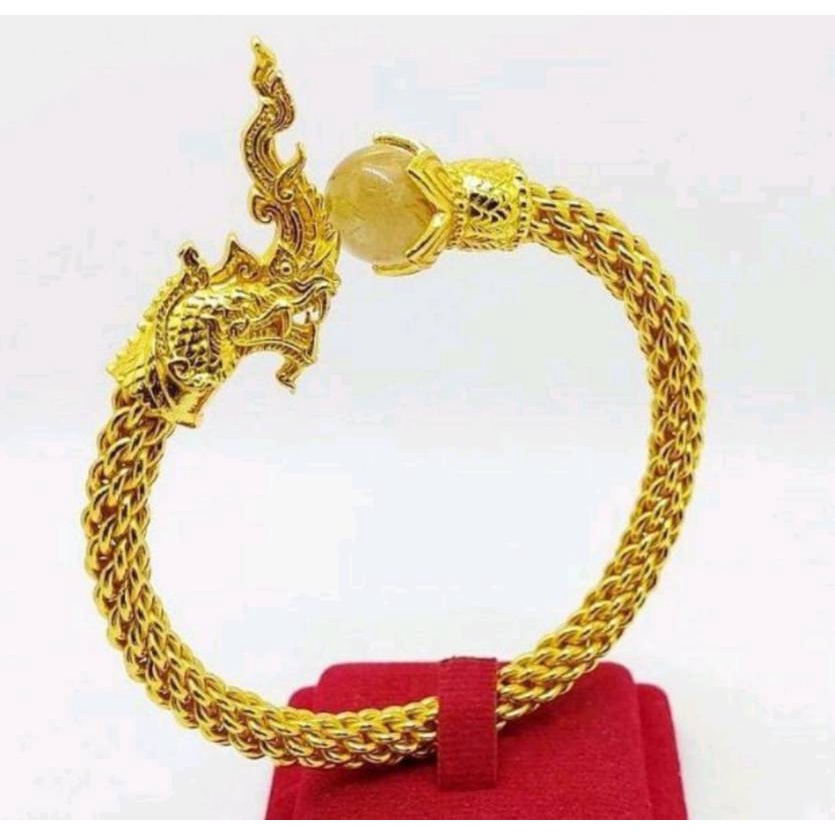 jewelryshop365 K154 กำไลพญานาค กำไลพญานาค ปรับขนาดได้ งานสวย ค้าขายดีมีกำไร ชีวิตรุ่งโรจน์ ทรัพย์สินเงินทองมั่งมี