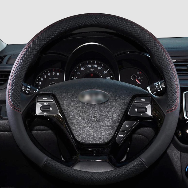 ใหม่ release หนังพวงมาลัยรถรายละเอียดภายใน volante สําหรับ Kia K2 K3 K4 K5 K3S KX1 KX3 KX5 KX7 pican