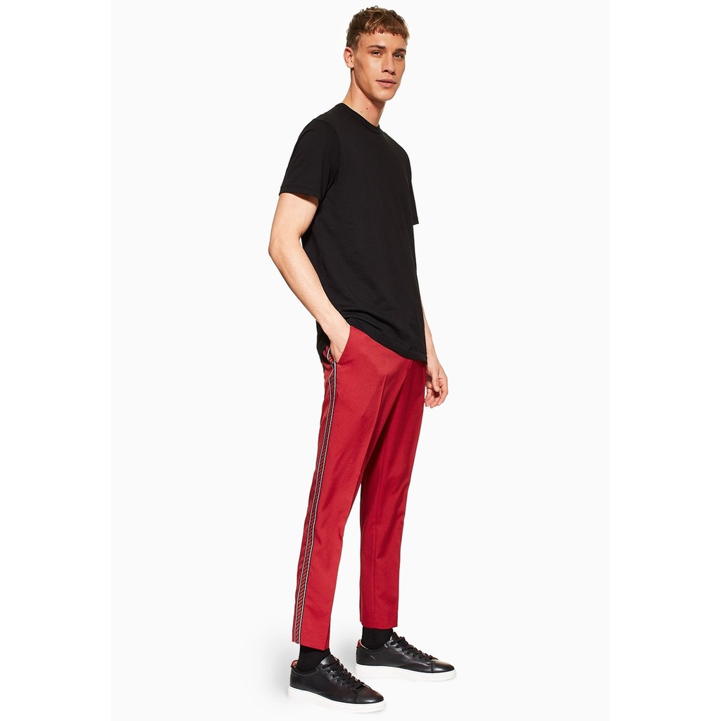 TOPMAN กางเกงขายาว ทรง Slim fit รุ่น 88D10SRED สีแดง