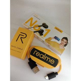 หูฟังRealmeคู่สายชาร์จRealme แท้โรงงาน